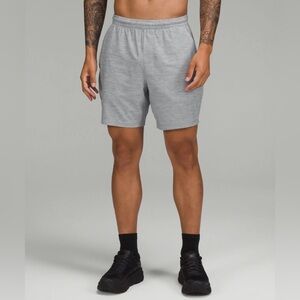 lululemon athletica Men's Light Gray Athletic Shorts
